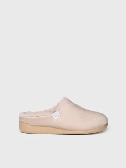 MOSUL-BD - Women's house slipper made of brown fabric