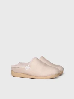 MOSUL-BD - Women's house slipper made of brown fabric