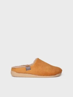 MOSUL-BD - Women's house slipper made of brown fabric