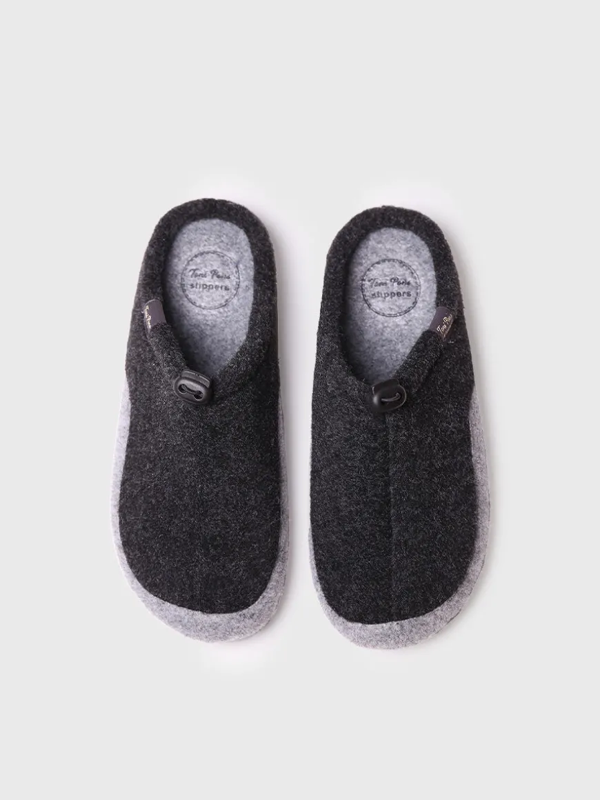 NADIR-FR - Slipper para hombre en fieltro reciclado | NADIR-FR