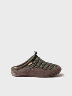 NADIR-UM - Men's clog-style shoe in padded fabric and felt