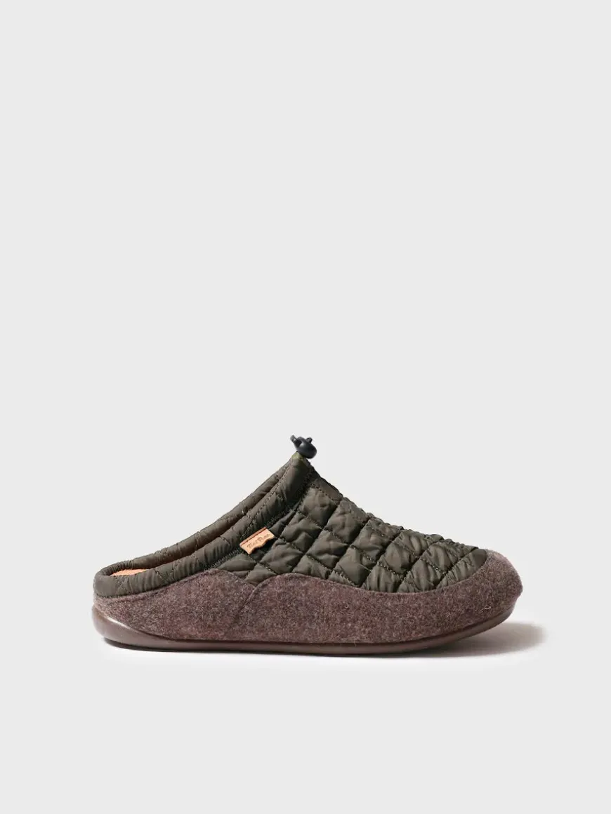 NADIR-UM - Men's clog-style shoe in padded fabric and felt