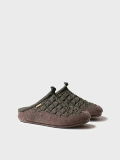 NADIR-UM - Men's clog-style shoe in padded fabric and felt