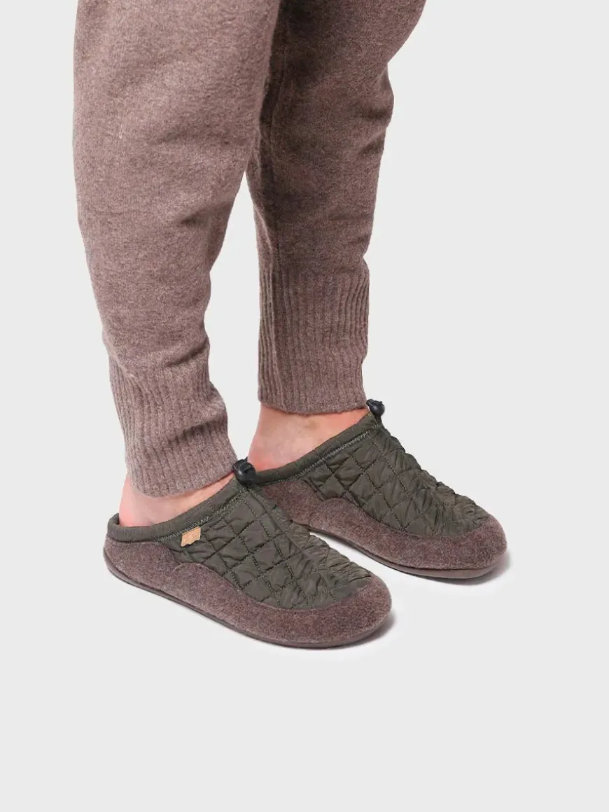 NADIR-UM - Men's clog-style shoe in padded fabric and felt