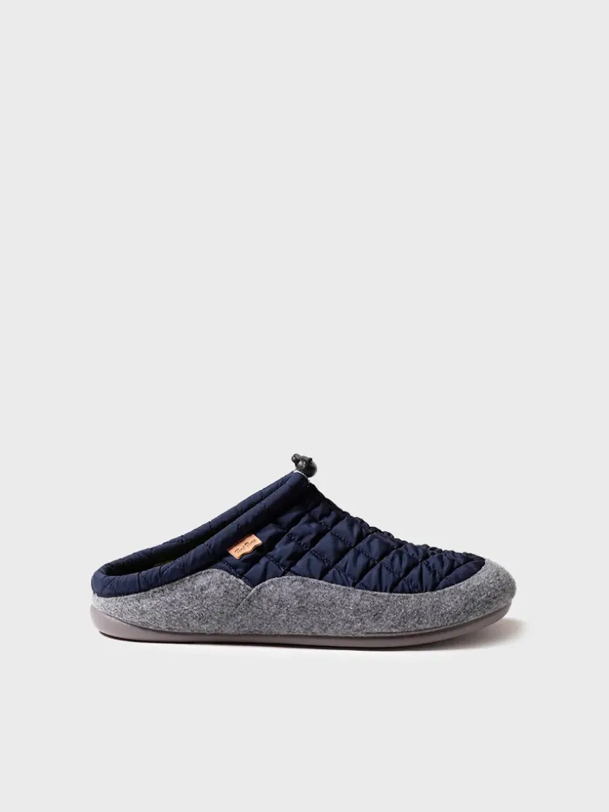 NADIR-UM - Men's clog-style shoe in padded fabric and felt