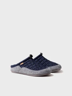 NADIR-UM - Men's clog-style shoe in padded fabric and felt