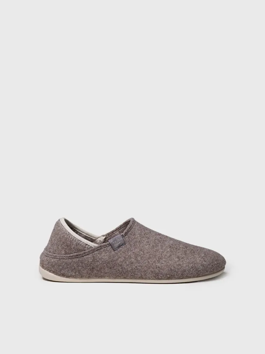 NEPAL-FR - Men's Closed Slipper in Recycled felt