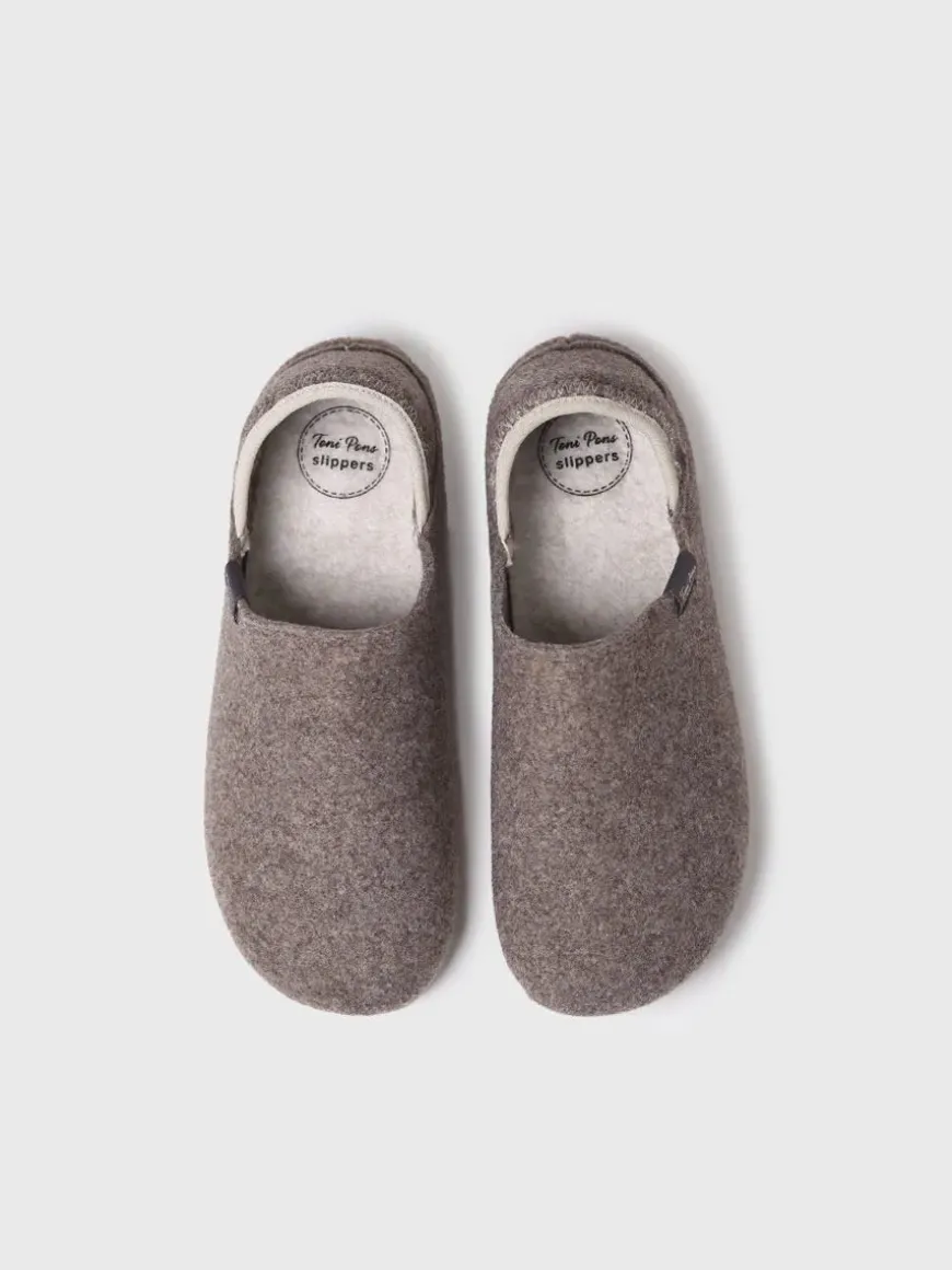 NEPAL-FR - Men's Closed Slipper in Recycled felt