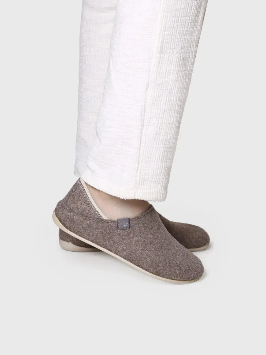 NEPAL-FR - Men's Closed Slipper in Recycled felt