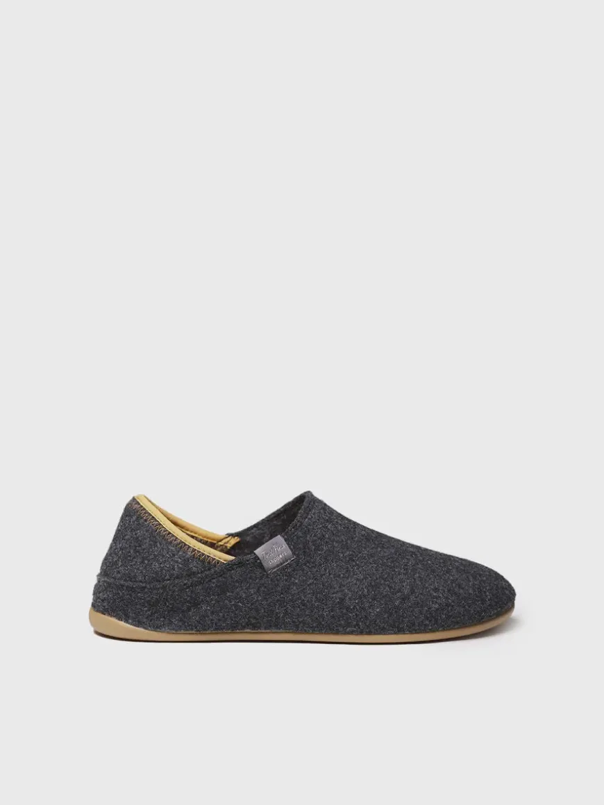 NEPAL-FR - Men's Closed Slipper in Recycled felt