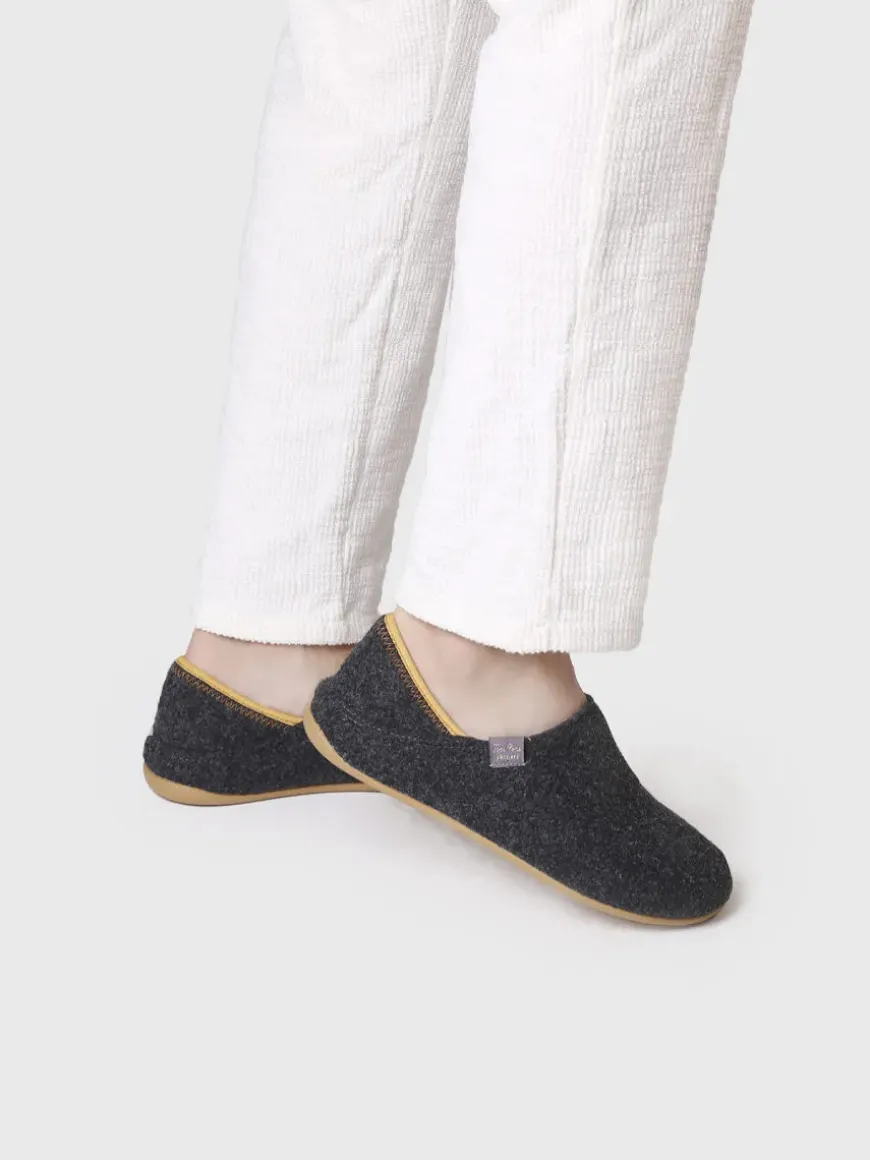 NEPAL-FR - Men's Closed Slipper in Recycled felt