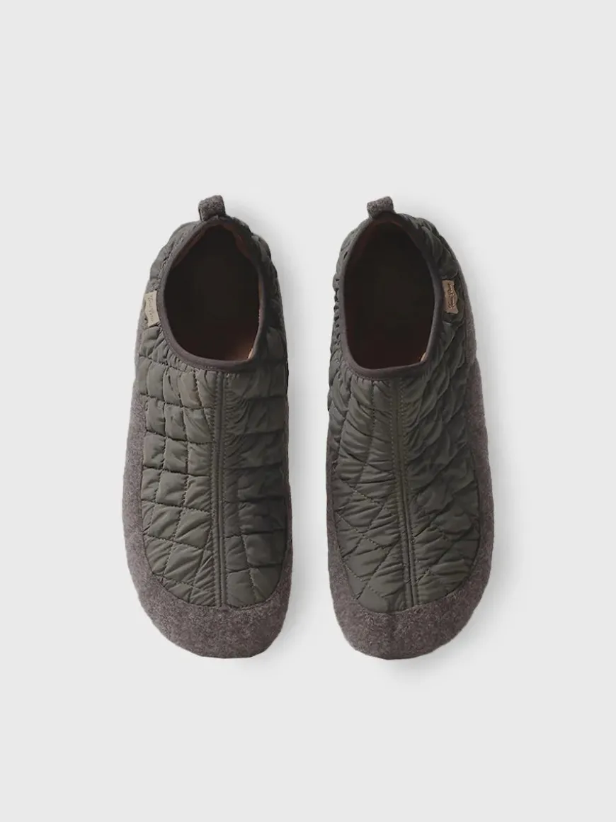 NIL-UM - Men's slippers in felt and padded fabric