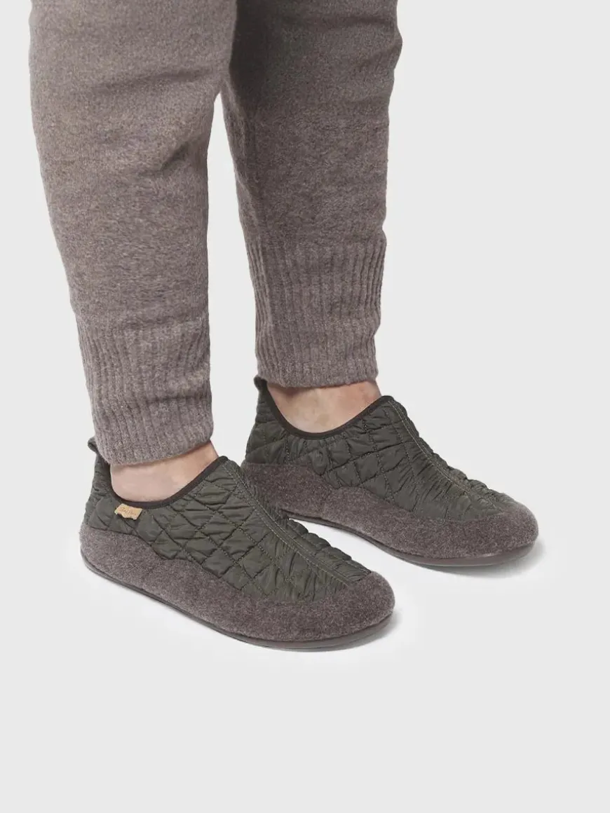 NIL-UM - Men's slippers in felt and padded fabric