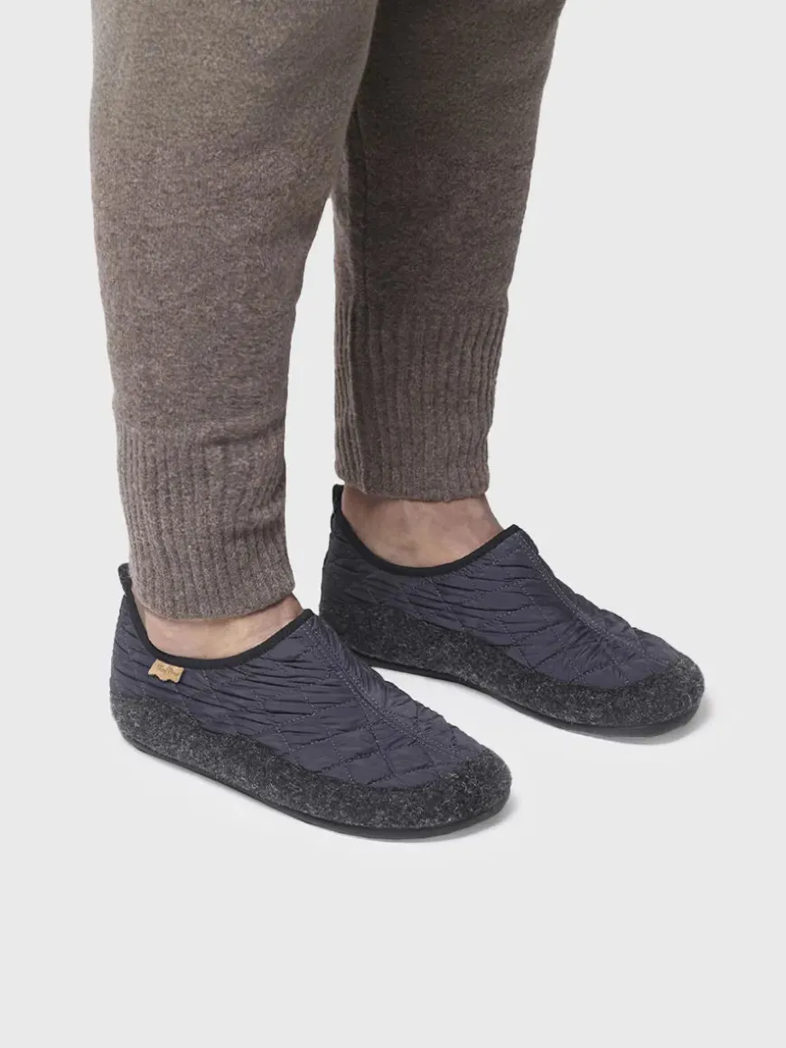 NIL-UM - Men's slippers in felt and padded fabric