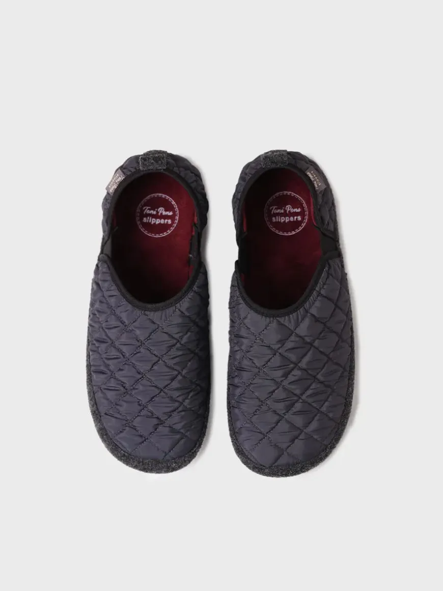 NINO-UM - Men's Slippers in Padded fabric