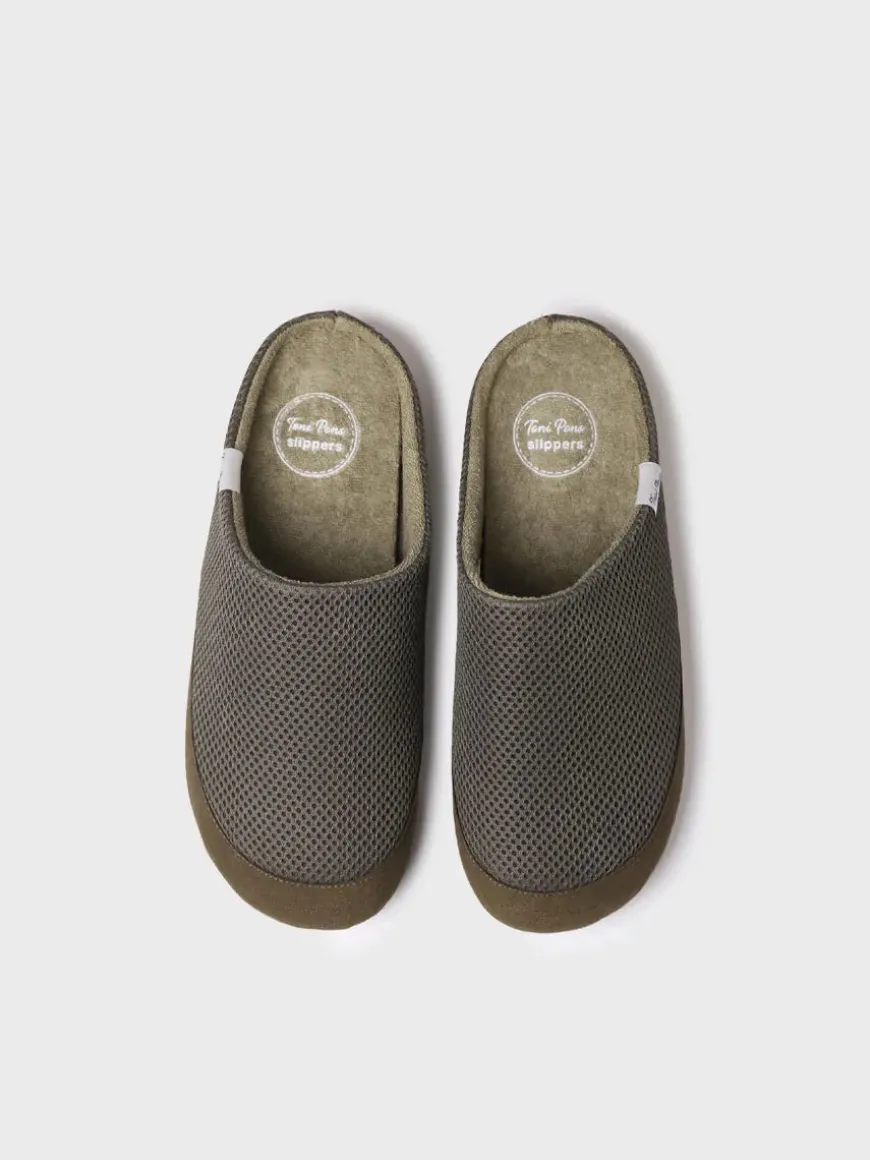 NIUE-GC - Men's clog slippers in mesh fabric