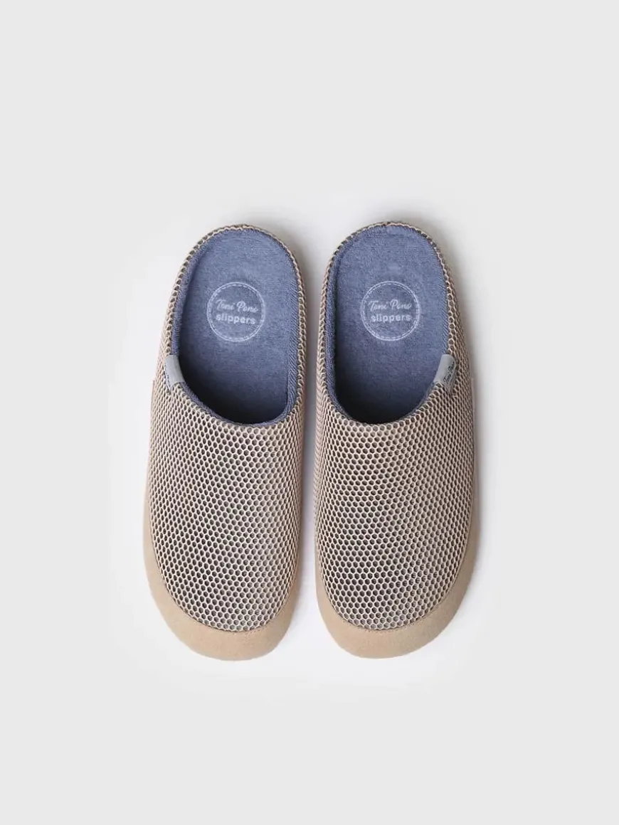 NIUE-GC - Men's slippers in Tabaco colour - NIUE-GC