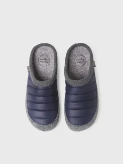 NIX-TK - Clog-style slipper in padded fabric and felt