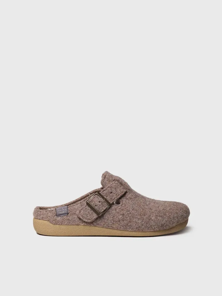 NORTON-FP - Men's clog-style slipper in felt