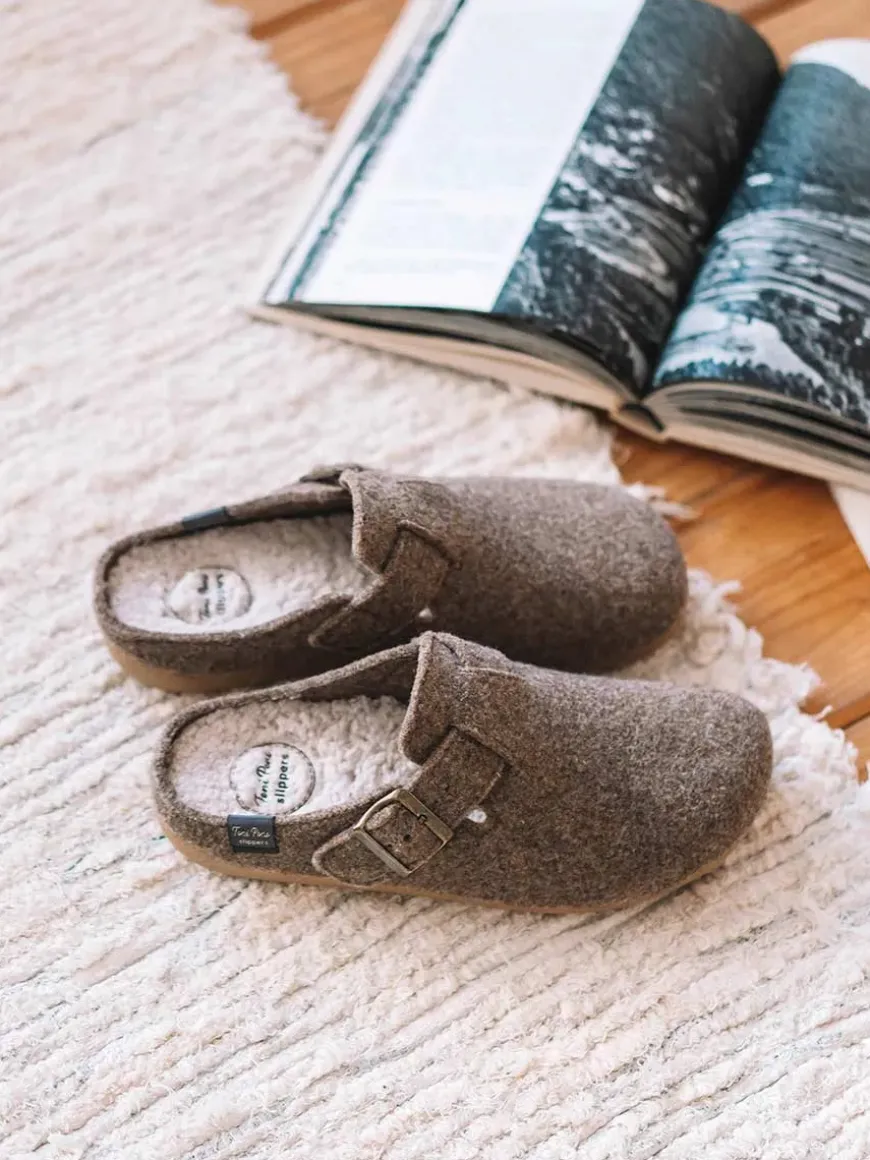 NORTON-FP - Men's clog-style slipper in felt