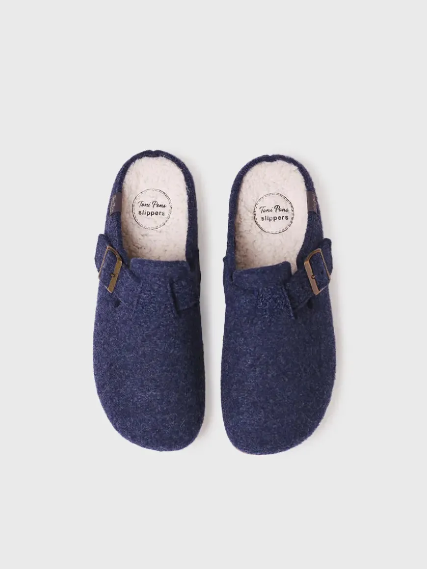 NORTON-FP - Men's clog-style slipper in felt