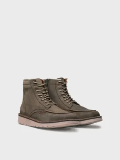 ORIOL-SW - Men's leather boot with laces