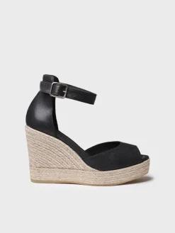 OTILE - High wedge espadrille for women in leather