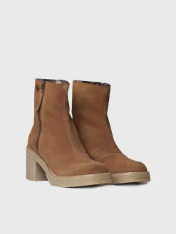 PERU-SY - Women's Wide Heel Ankle boot in Suede