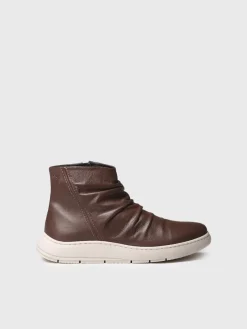 PRETORIA - Women's leather boot with side zipper