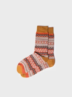 QUEL-YA - Unisex cotton socks with border