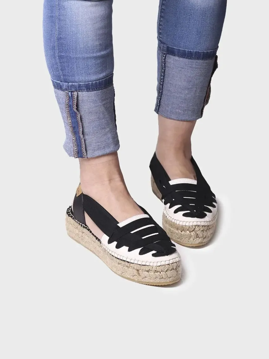 RIO-CU - Flat espadrilles with crossed straps