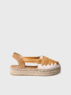 RIO-CU - Flat espadrilles with crossed straps
