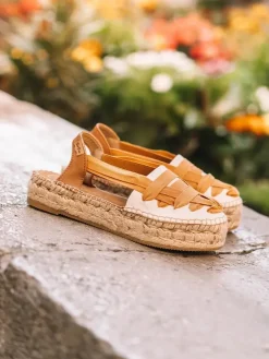 RIO-CU - Flat espadrilles with crossed straps