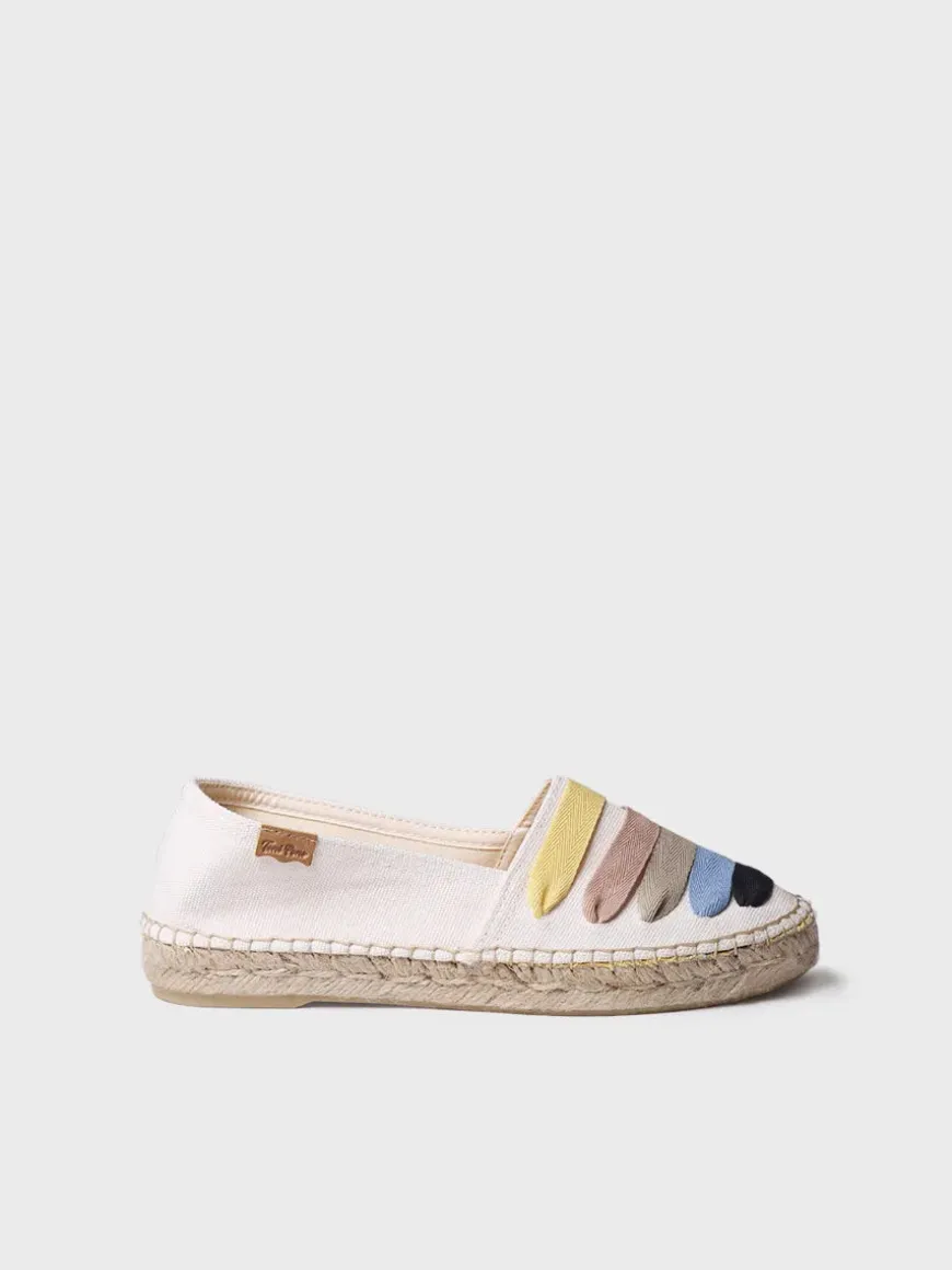 ROSE-CM - Women's flat espadrilles with straps