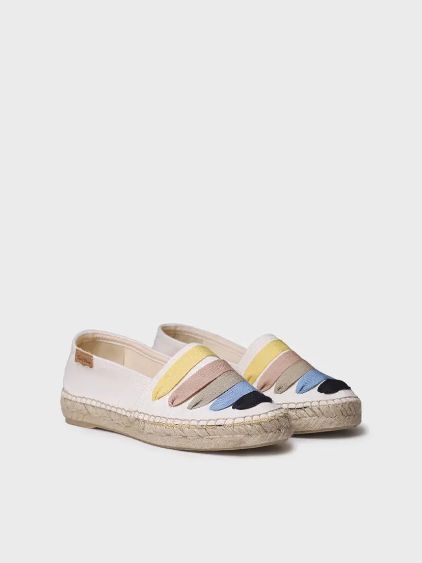 ROSE-CM - Women's flat espadrilles with straps