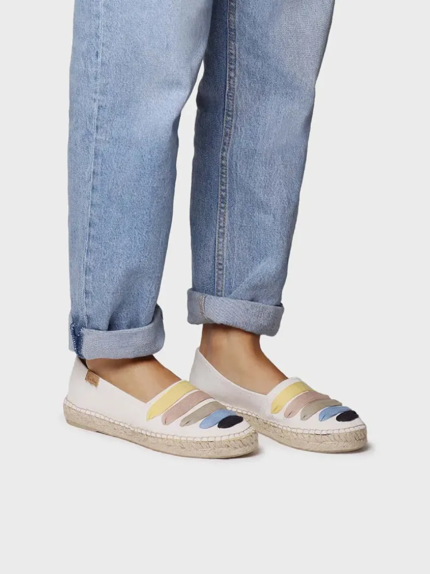 ROSE-CM - Women's flat espadrilles with straps