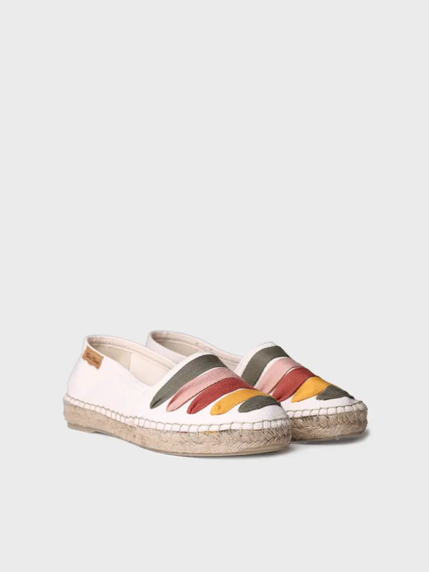 ROSE-CM - Women's flat espadrilles with straps