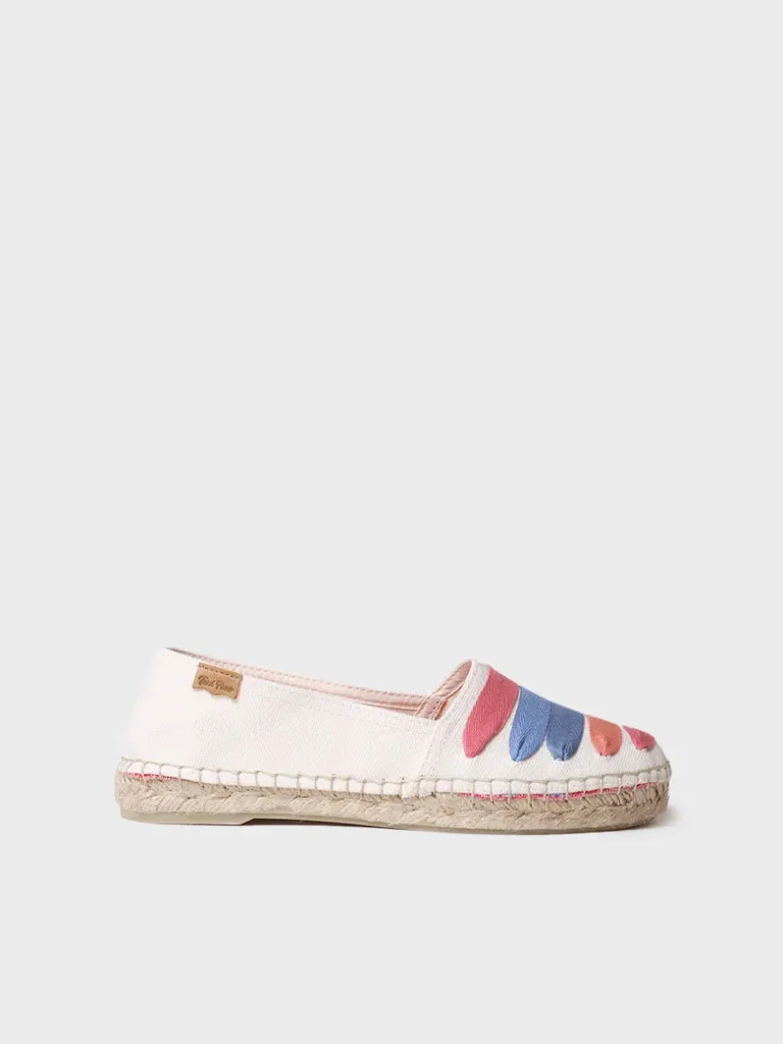 ROSE-CM - Women's flat espadrilles with straps