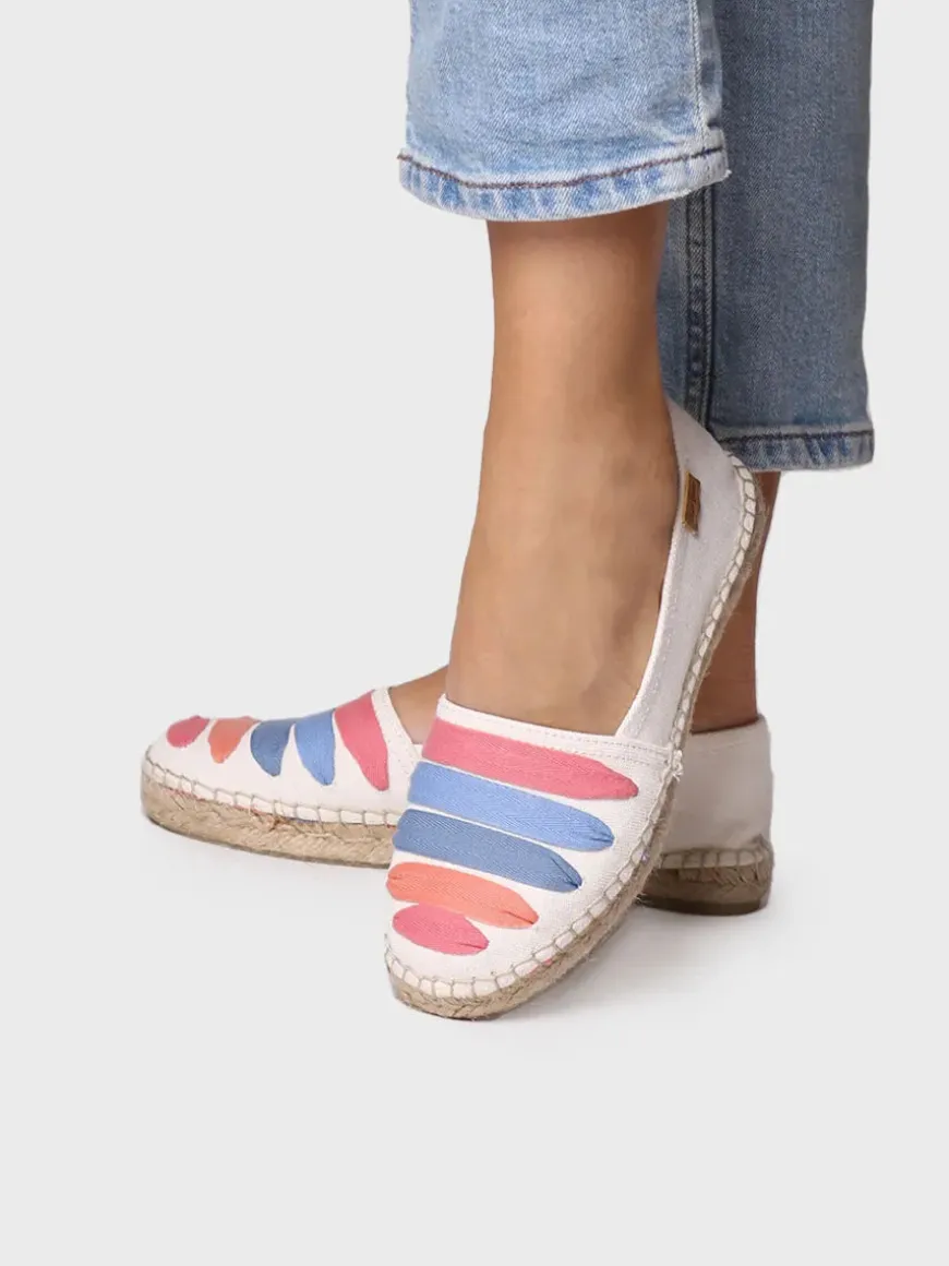 ROSE-CM - Women's flat espadrilles with straps