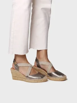 SABA-P - Wedge espadrilles in leather
