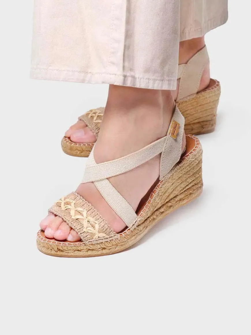 SUSA-BN - Women's jute wedge sandal