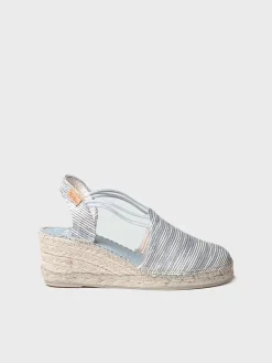 TANIA-ZR - Wedge espadrilles with elastic straps