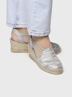 TANIA-ZR - Wedge espadrilles with elastic straps