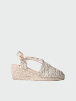 TANIA-ZR - Wedge espadrilles with elastic straps