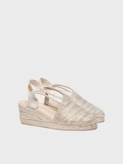 TANIA-ZR - Wedge espadrilles with elastic straps