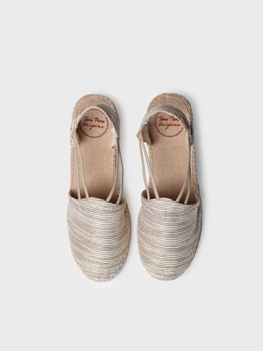 TANIA-ZR - Wedge espadrilles with elastic straps
