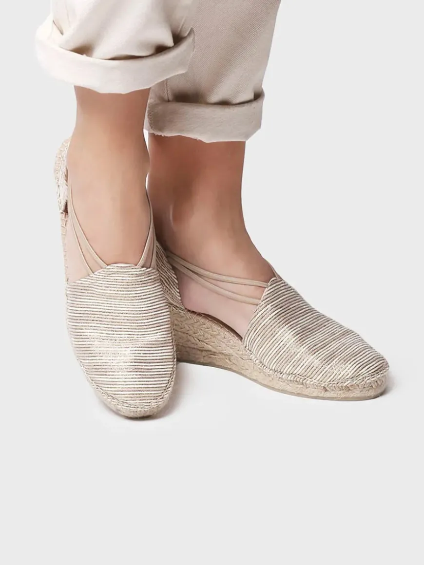 TANIA-ZR - Wedge espadrilles with elastic straps