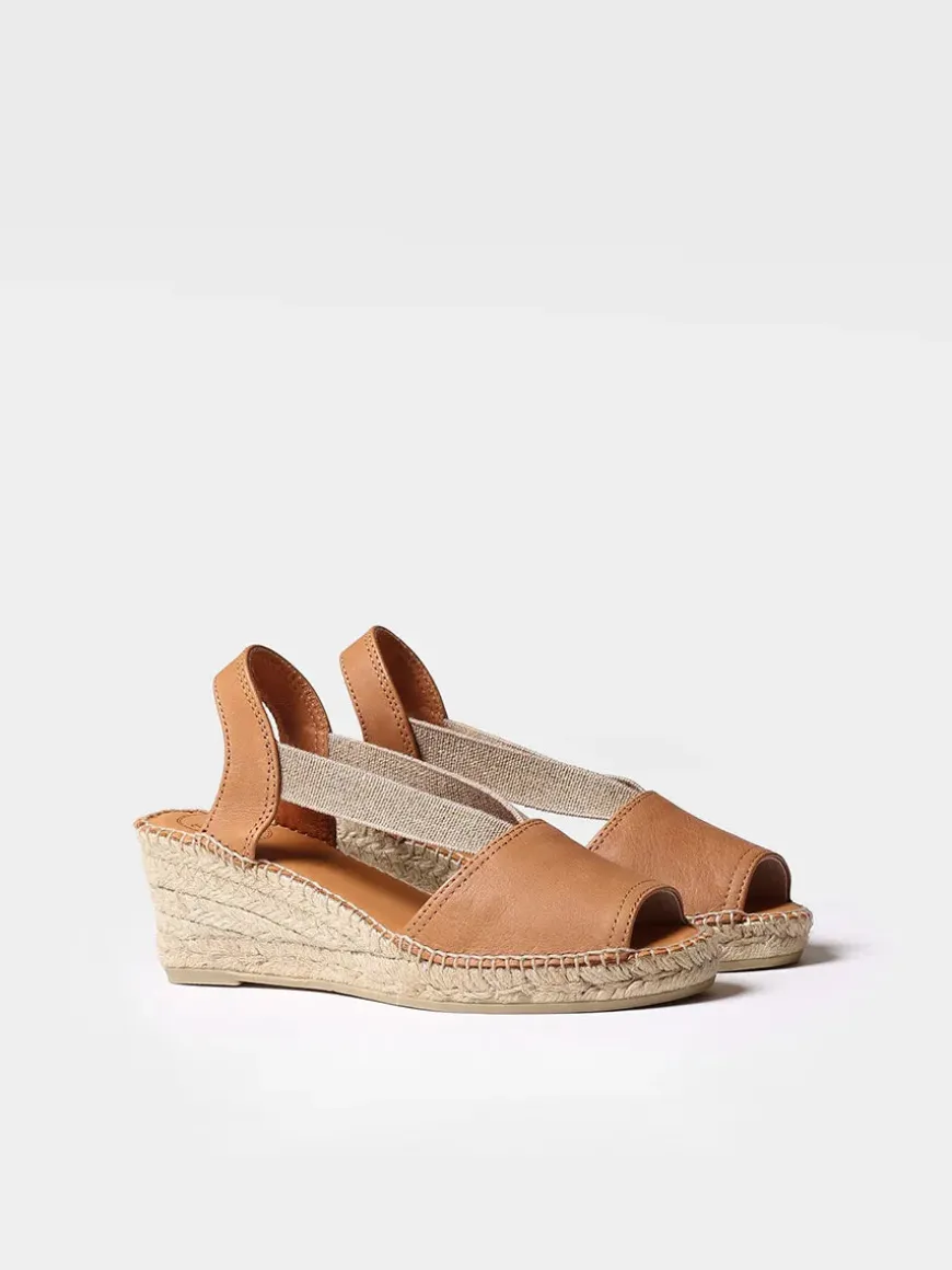 TEIDE-P - Slingback medium wedge espadrille
