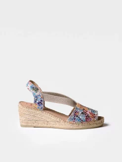 TEIDE-PM - Slingback medium wedge espadrille