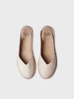 TERMAL - Women's leather espadrille with wedge for wide fit